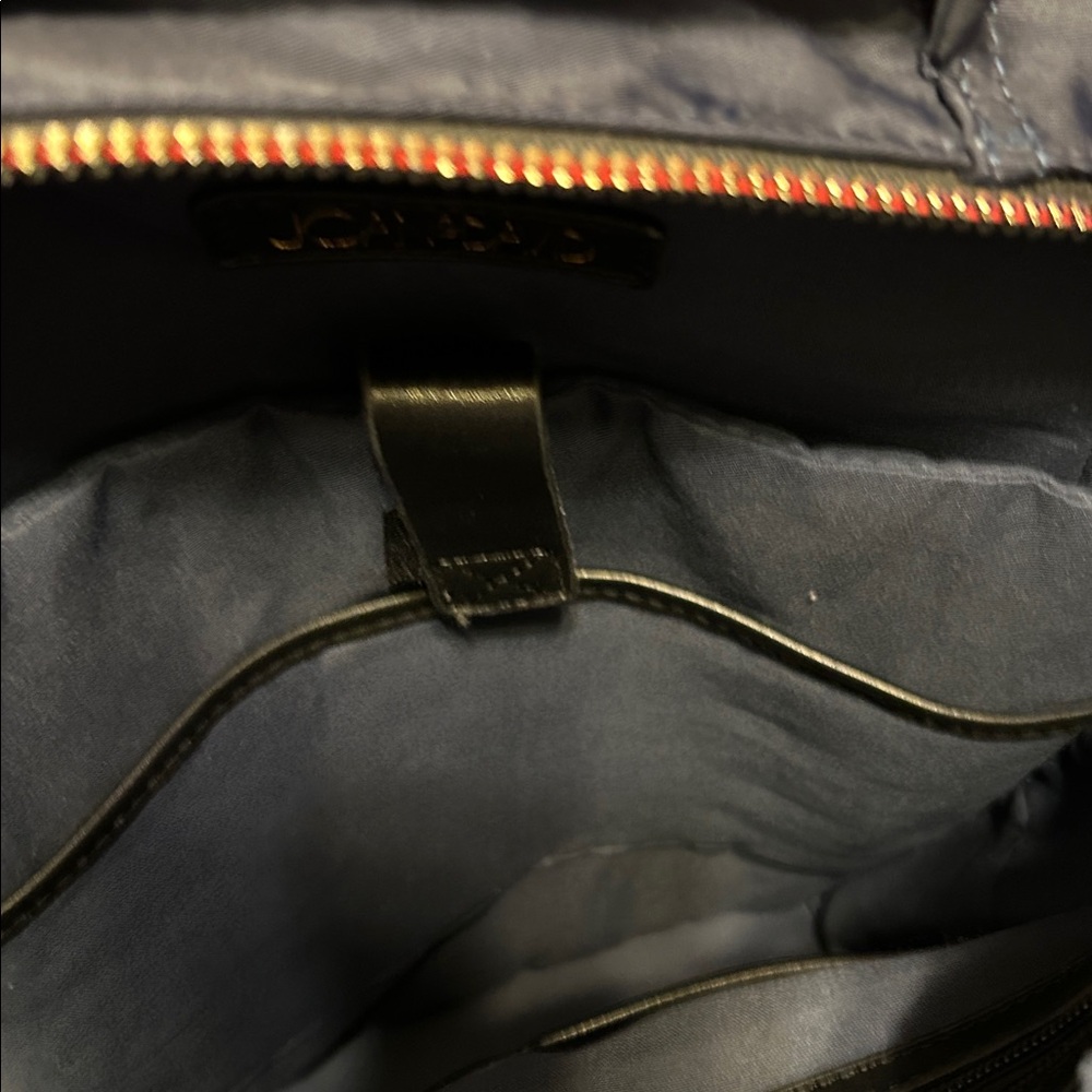 Navy Joan and David Backpack with trolley sleeve - Picture 4 of 8